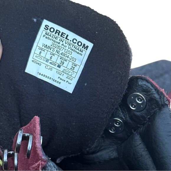 Sorel Women's Kinetic Breakthru Sneaker Boot in Purple Size 8 - Picture 8 of 9